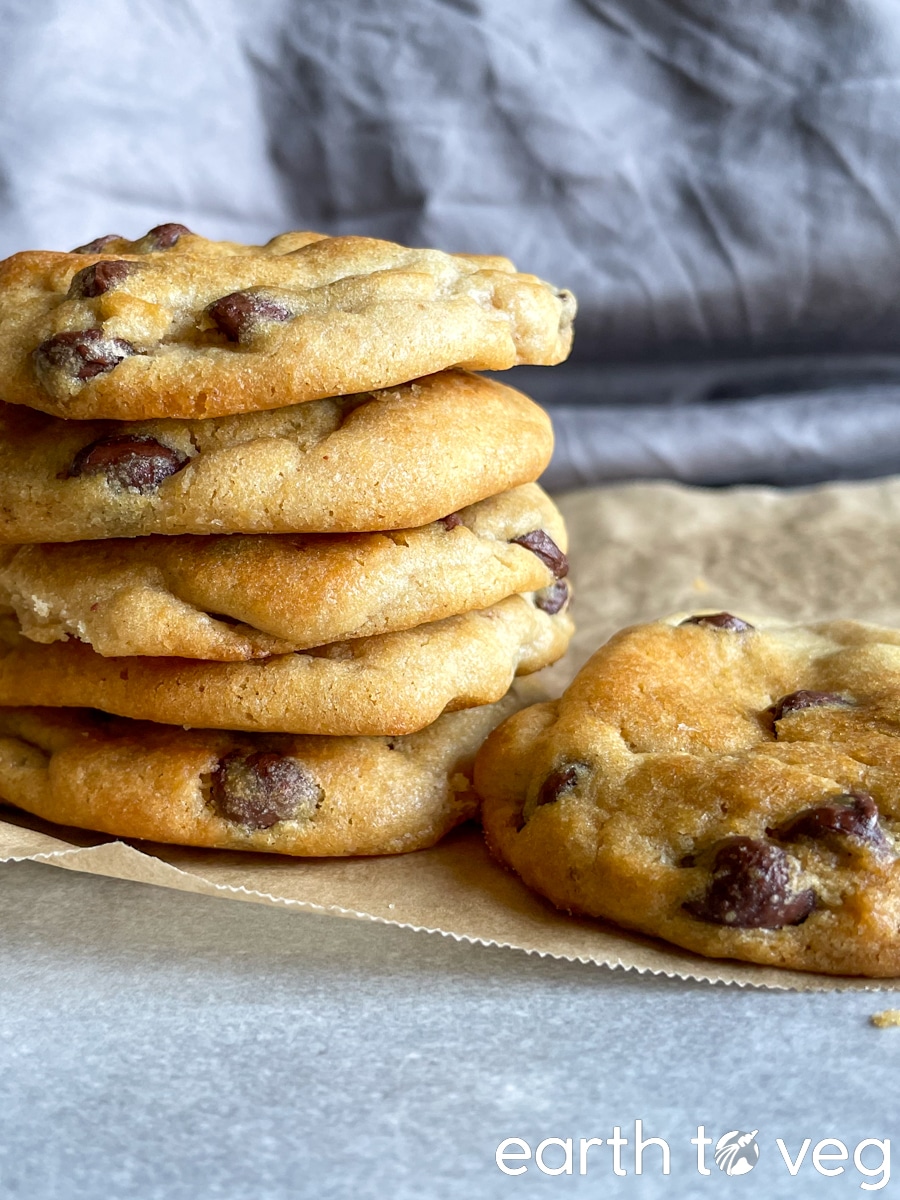 soft vegan chocolate chip cookies