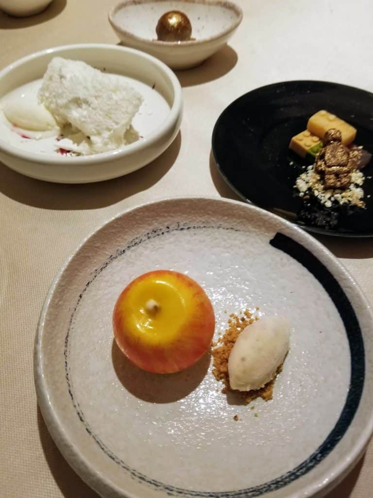 four dessert courses at contraste milano