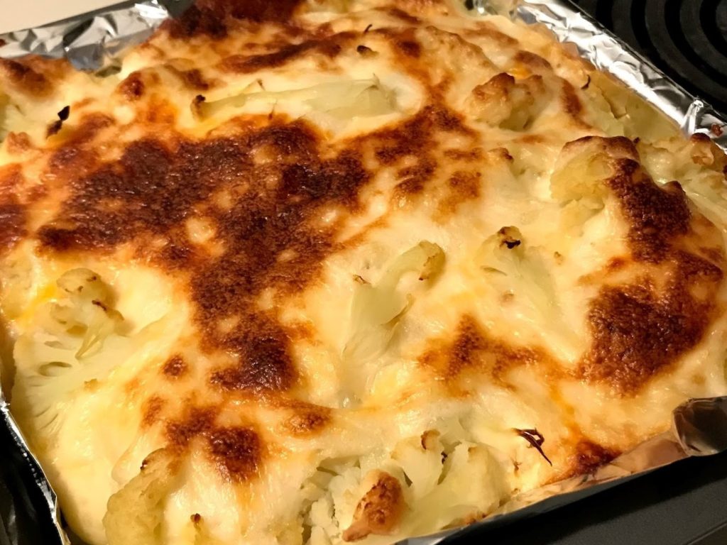 creamy cauliflower cheese bake recipe
