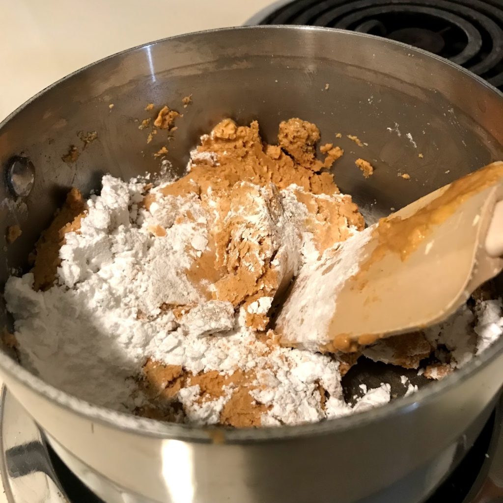 making ladoo