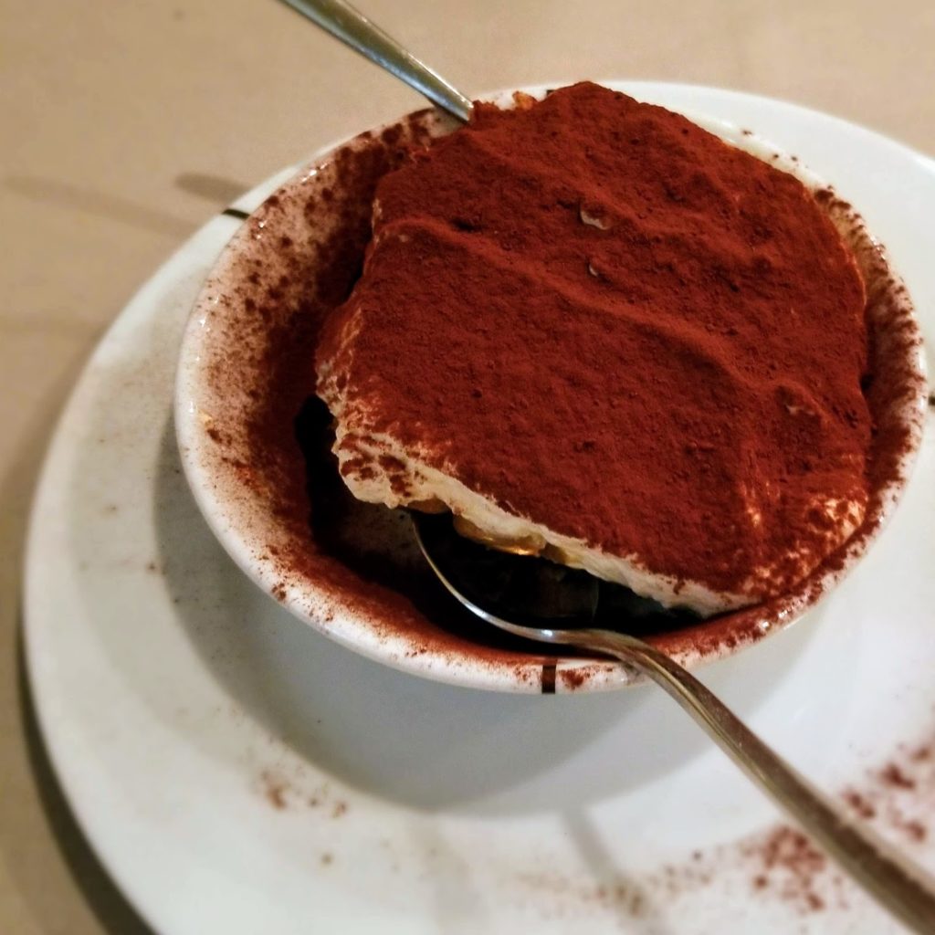 paper moon restaurant milan tiramisu