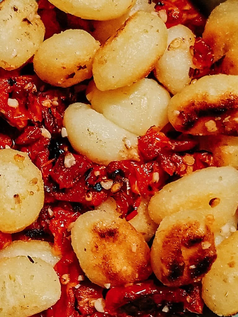 gnocchi and sun-dried tomatoes