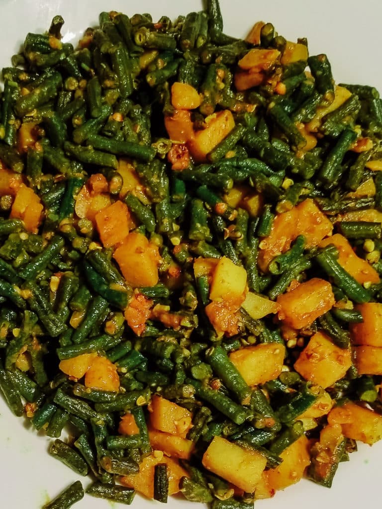indian green bean potato curry
