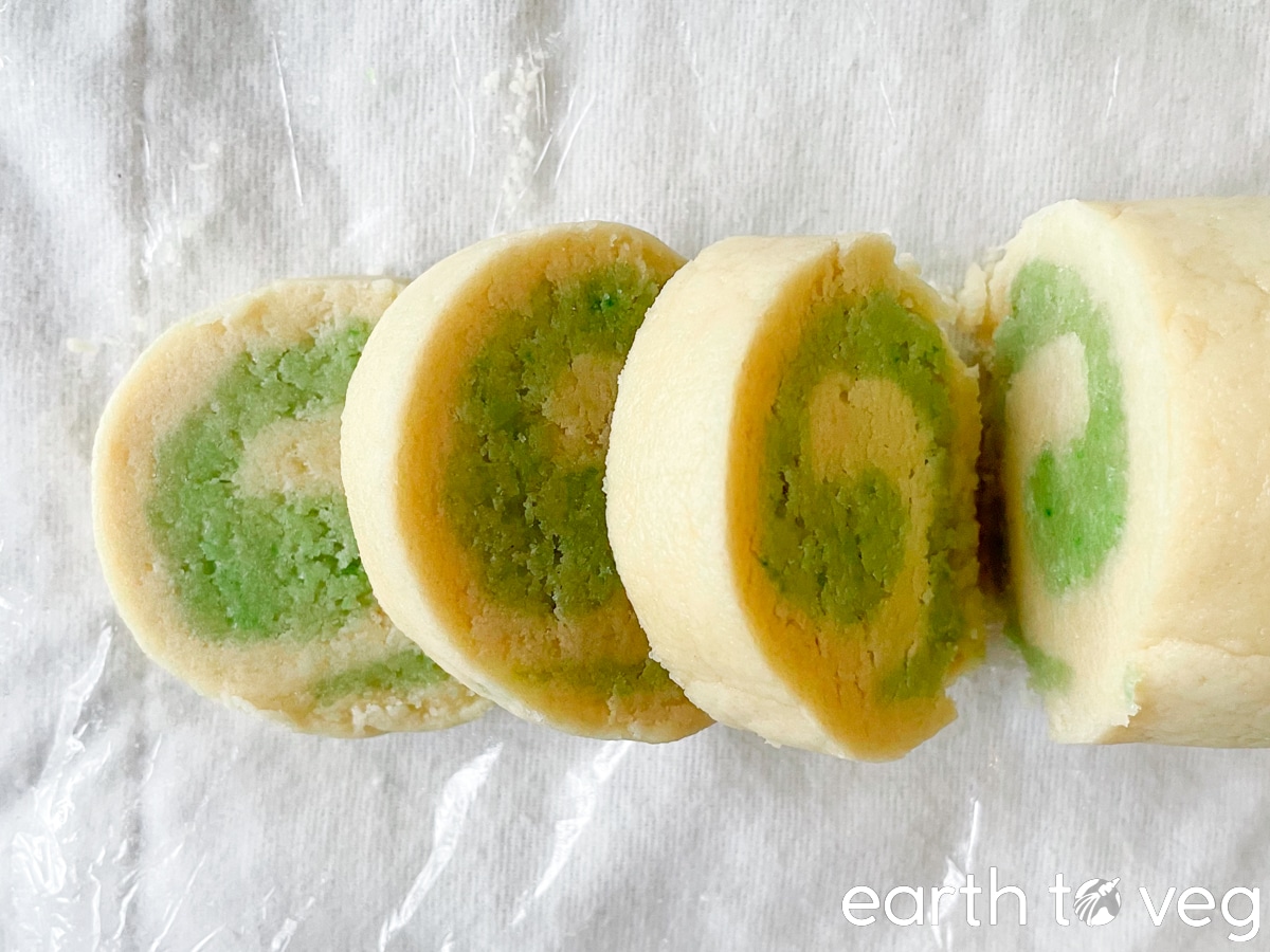 sliced cookie dough
