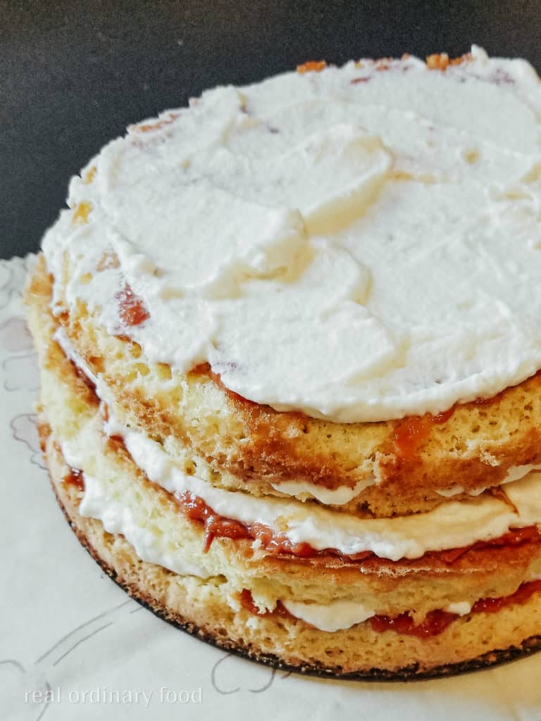 homemade peach zefir cake