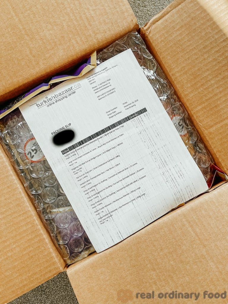 turkish bazaar online package delivery