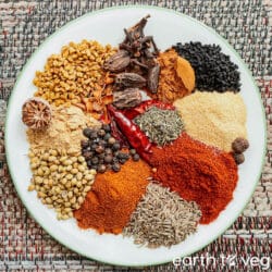 Plate of berbere seasoning.