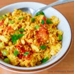 chinese tomato vegan egg scramble