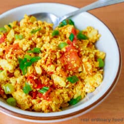 chinese tomato vegan egg scramble