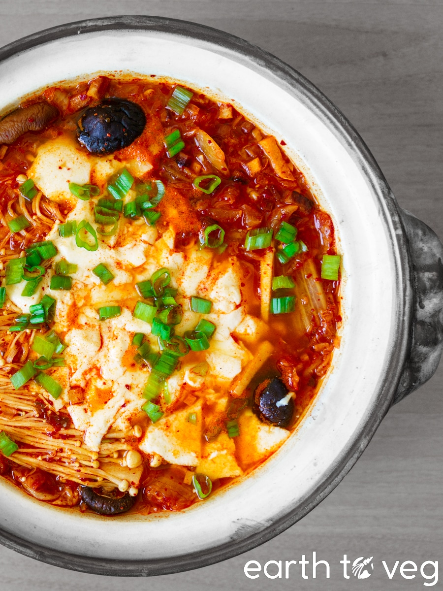 pot of korean tofu stew