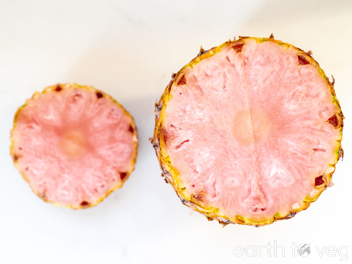 pink pineapple flesh