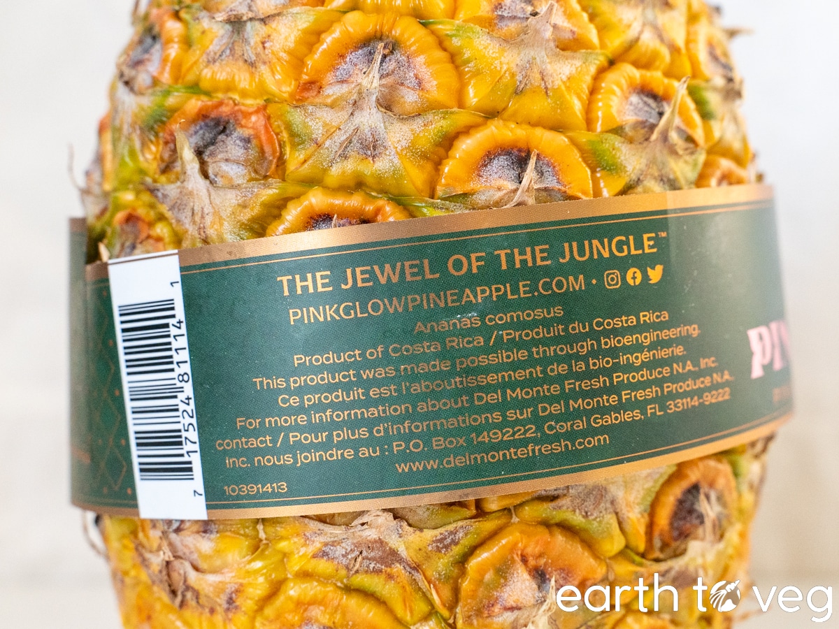 pinkglow bioengineered pineapple
