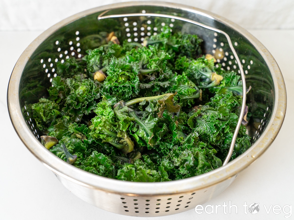 pressure steamed kalettes
