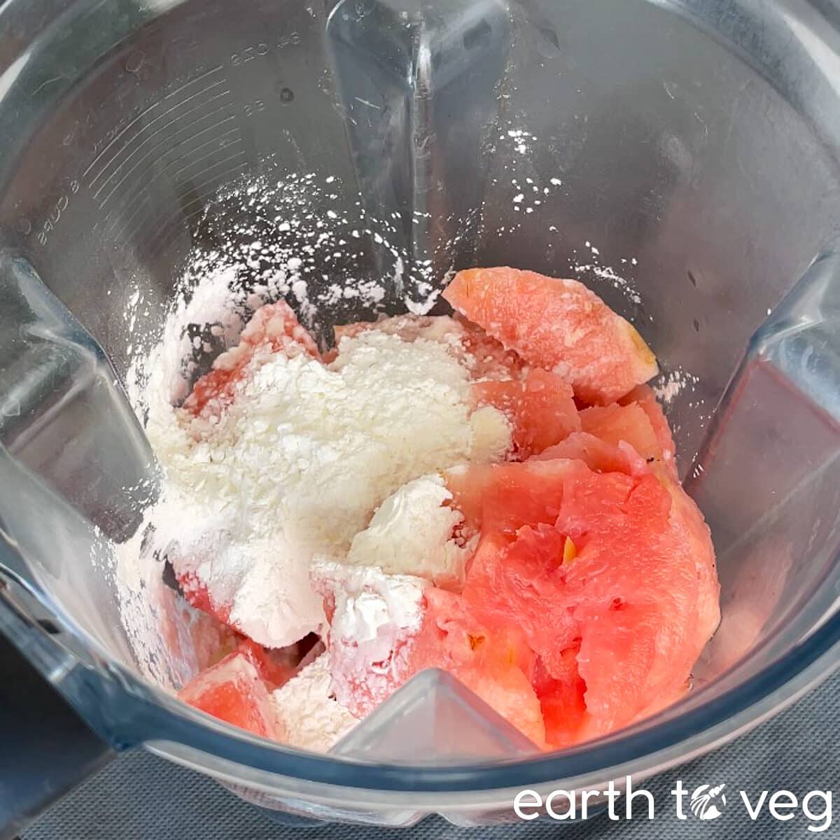 Pineapple filling ingredients in a blender jar.
