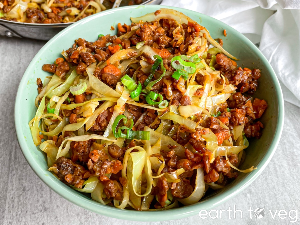 vegan egg roll in a bowl