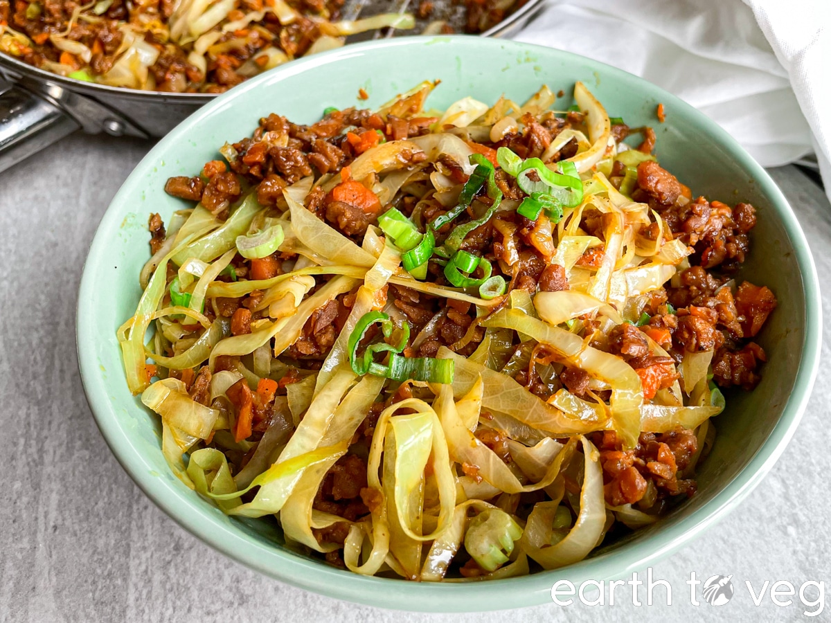 vegan egg roll in a bowl