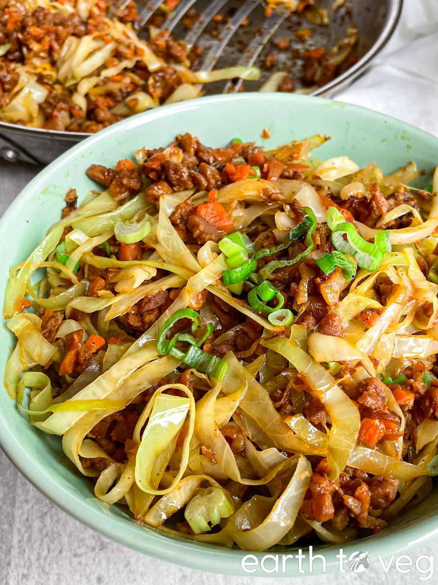 vegan egg roll in a bowl