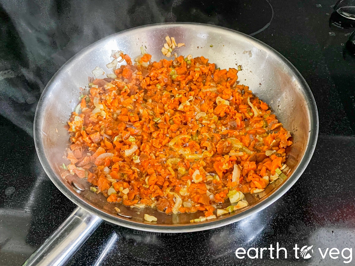adding diced carrots