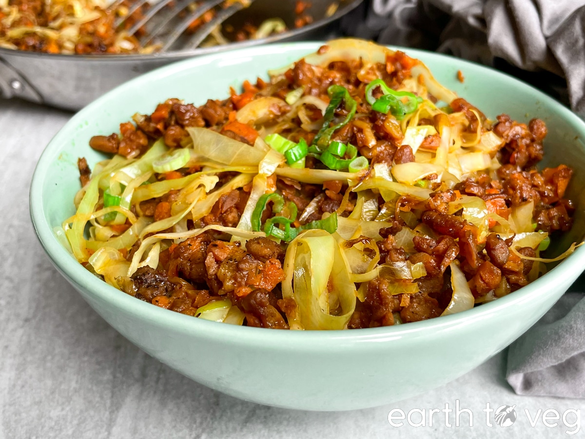 vegan egg roll in a bowl