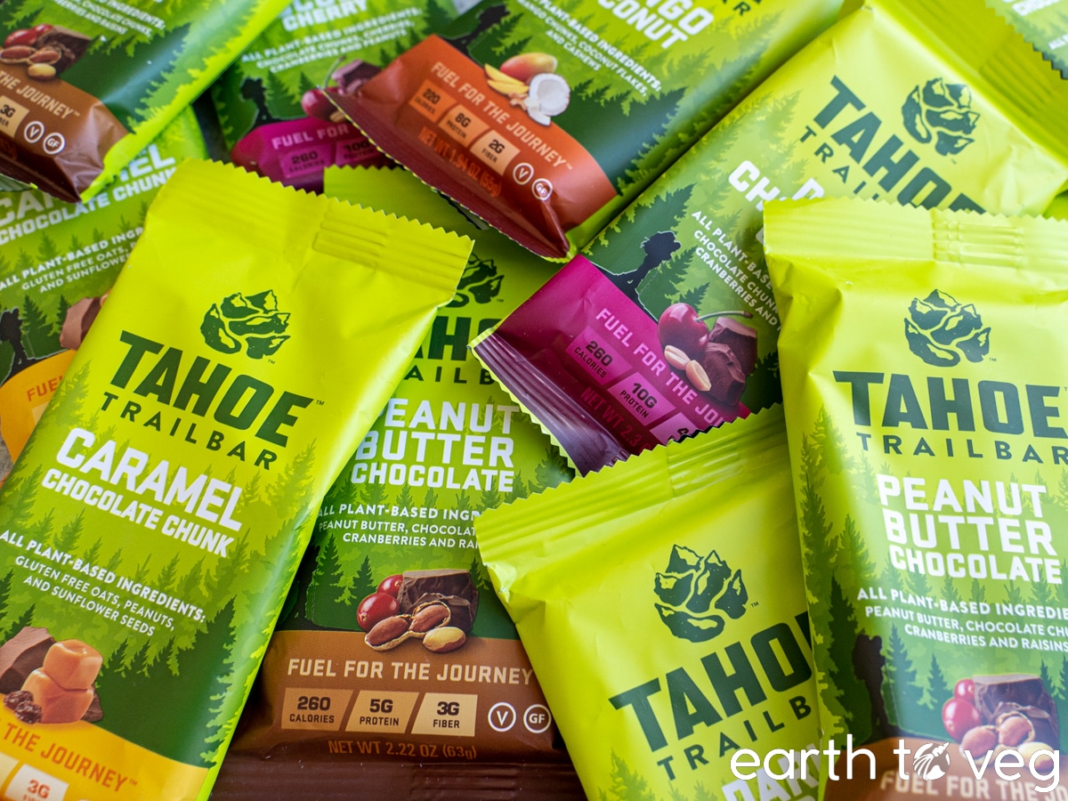 A messy pile of Tahoe Trail Bars scattered over each other.