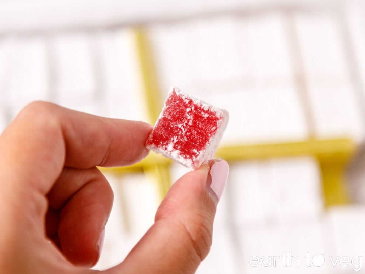Rosewater Turkish delights from Aladdin.