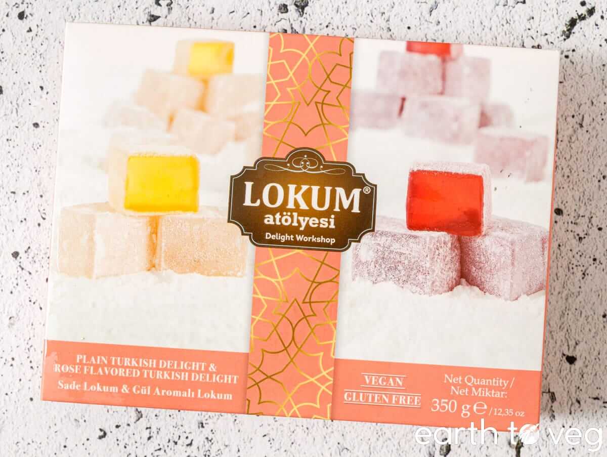 Lokum Atolyesi branded vegan Turkish delights.